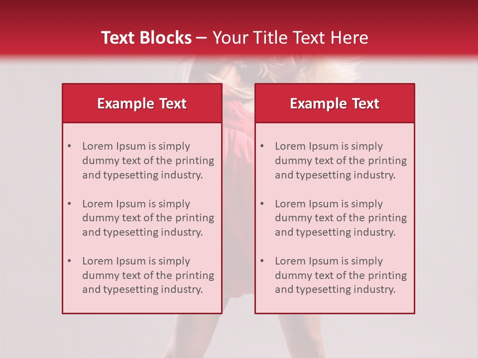 Caucasian Shaking Female PowerPoint Template