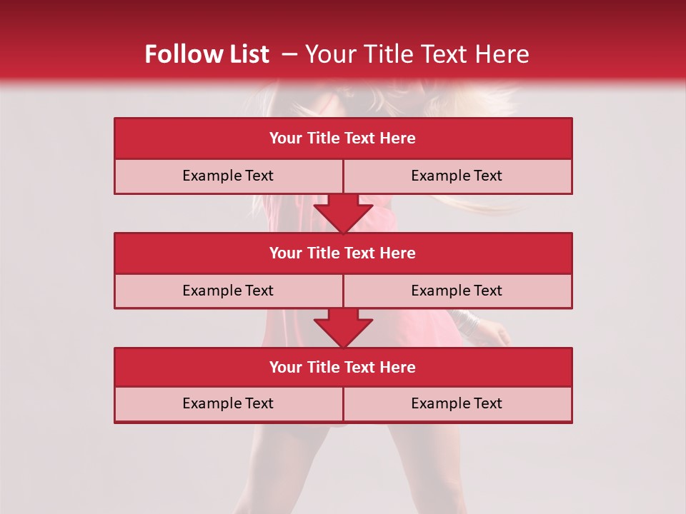 Caucasian Shaking Female PowerPoint Template