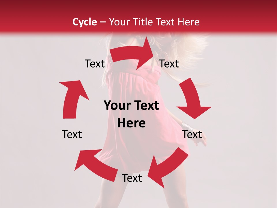 Caucasian Shaking Female PowerPoint Template