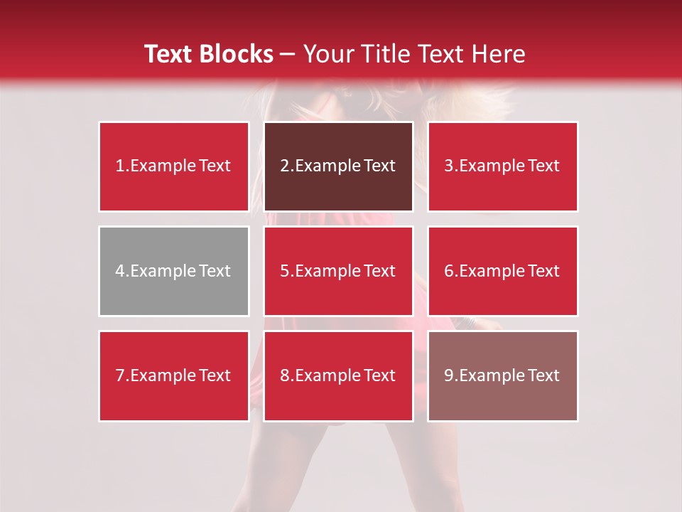 Caucasian Shaking Female PowerPoint Template