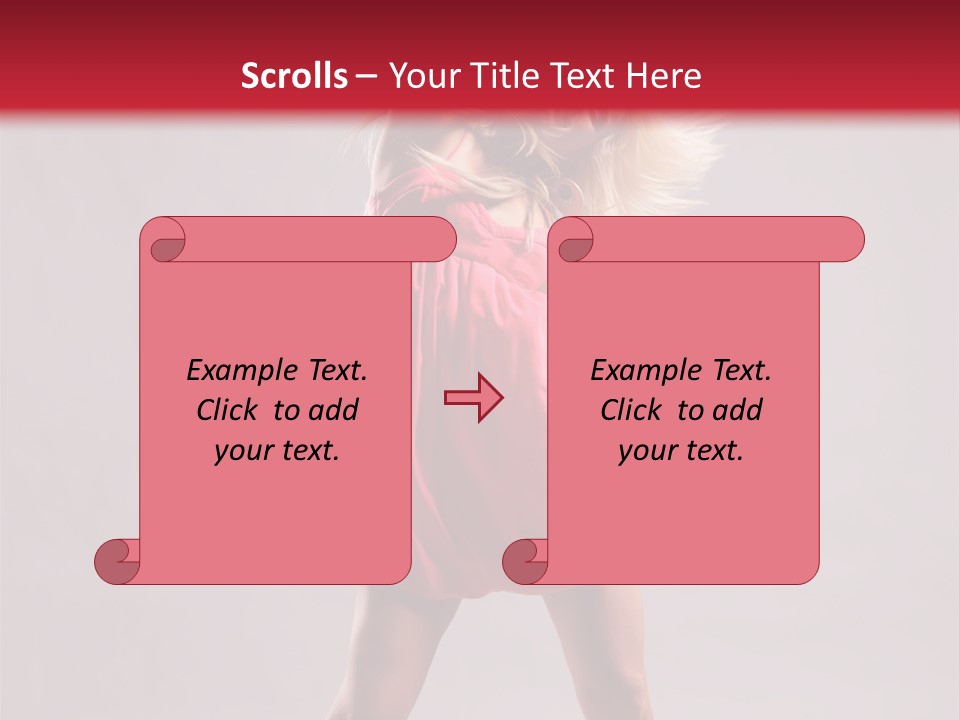 Caucasian Shaking Female PowerPoint Template