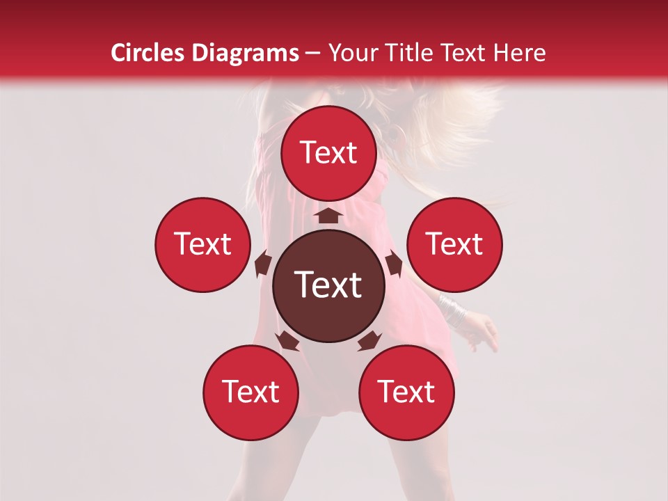 Caucasian Shaking Female PowerPoint Template