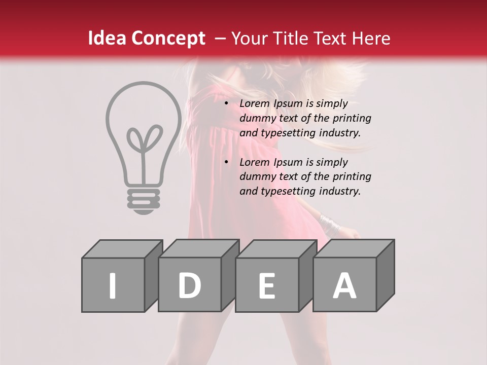 Caucasian Shaking Female PowerPoint Template