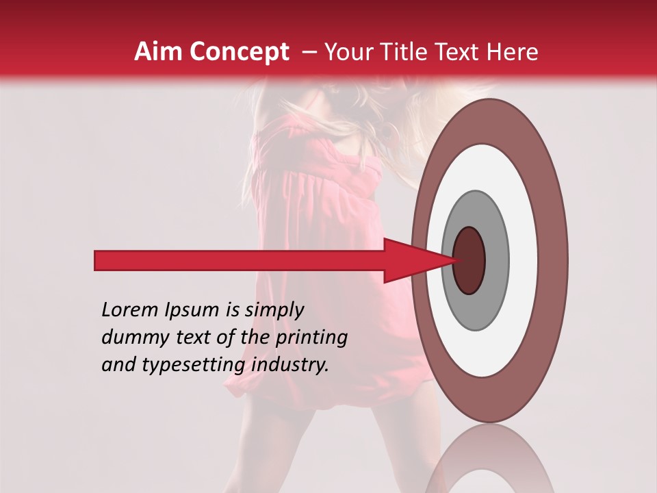 Caucasian Shaking Female PowerPoint Template