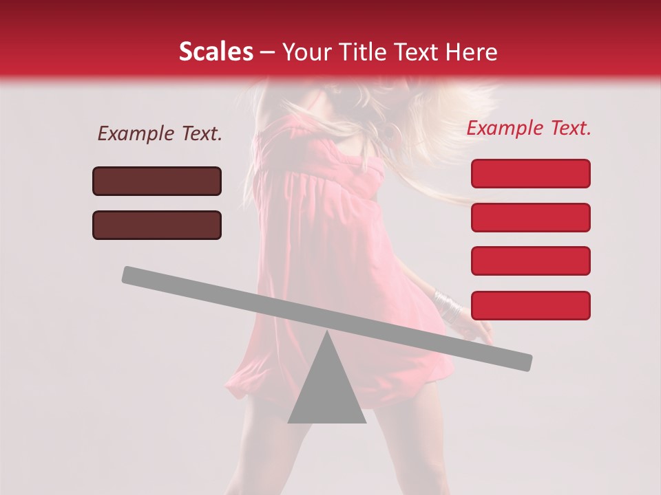 Caucasian Shaking Female PowerPoint Template