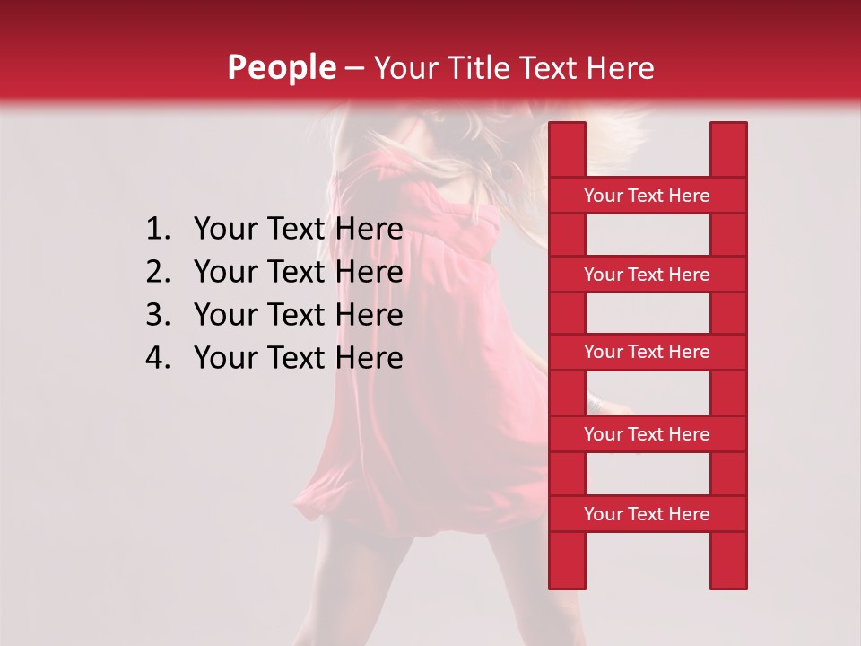 Caucasian Shaking Female PowerPoint Template