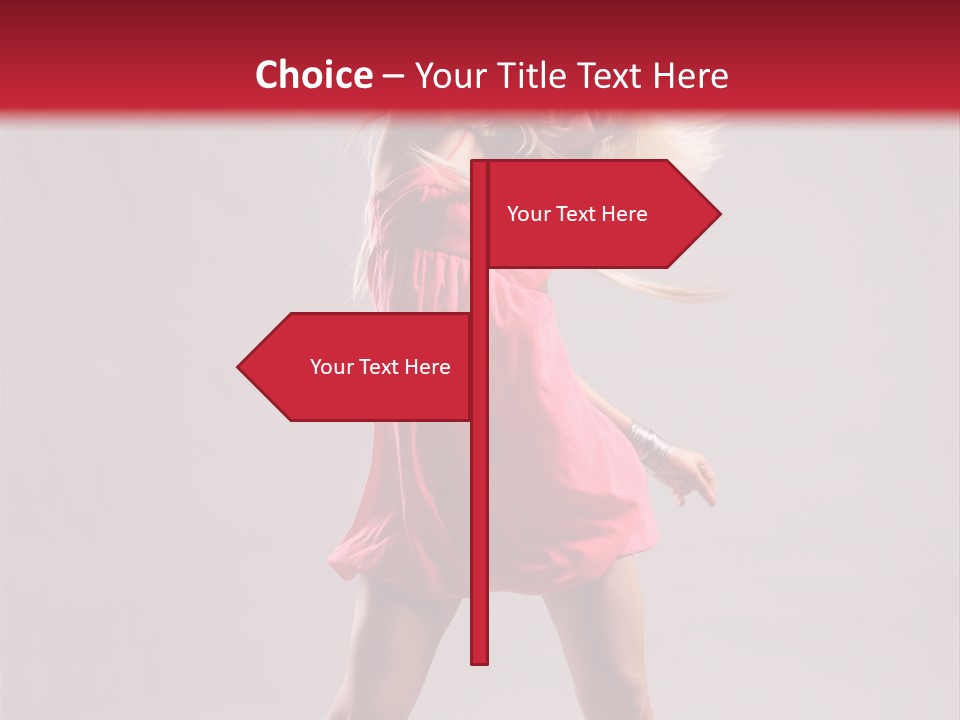 Caucasian Shaking Female PowerPoint Template