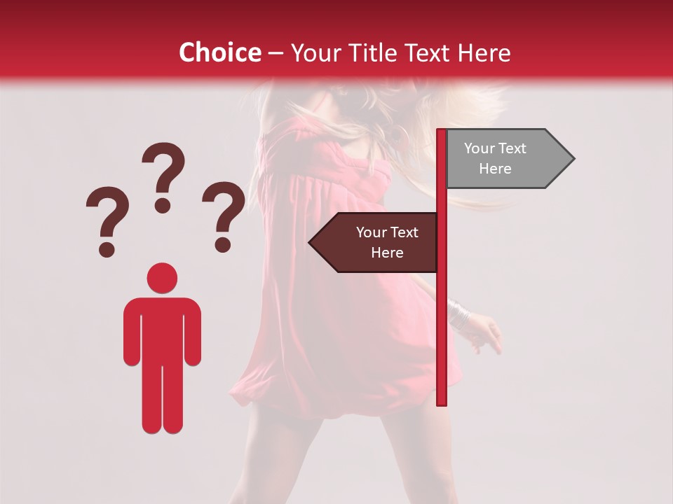 Caucasian Shaking Female PowerPoint Template