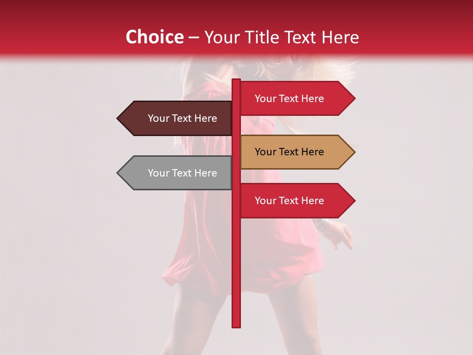 Caucasian Shaking Female PowerPoint Template