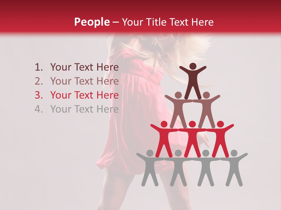 Caucasian Shaking Female PowerPoint Template