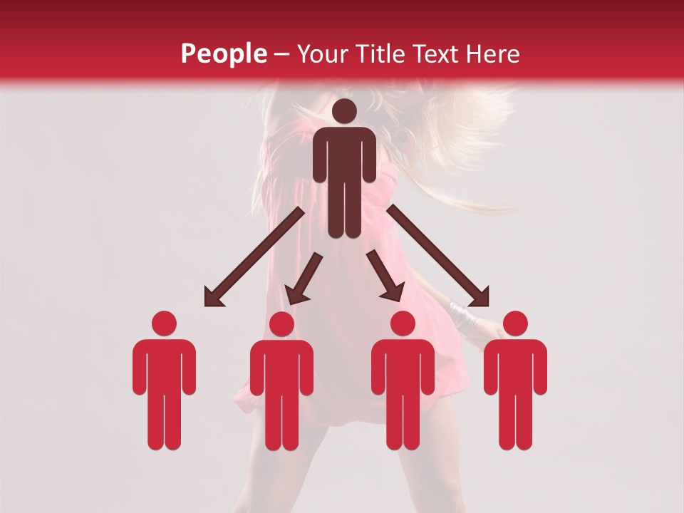 Caucasian Shaking Female PowerPoint Template