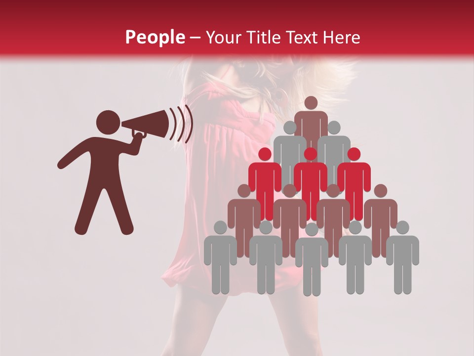 Caucasian Shaking Female PowerPoint Template