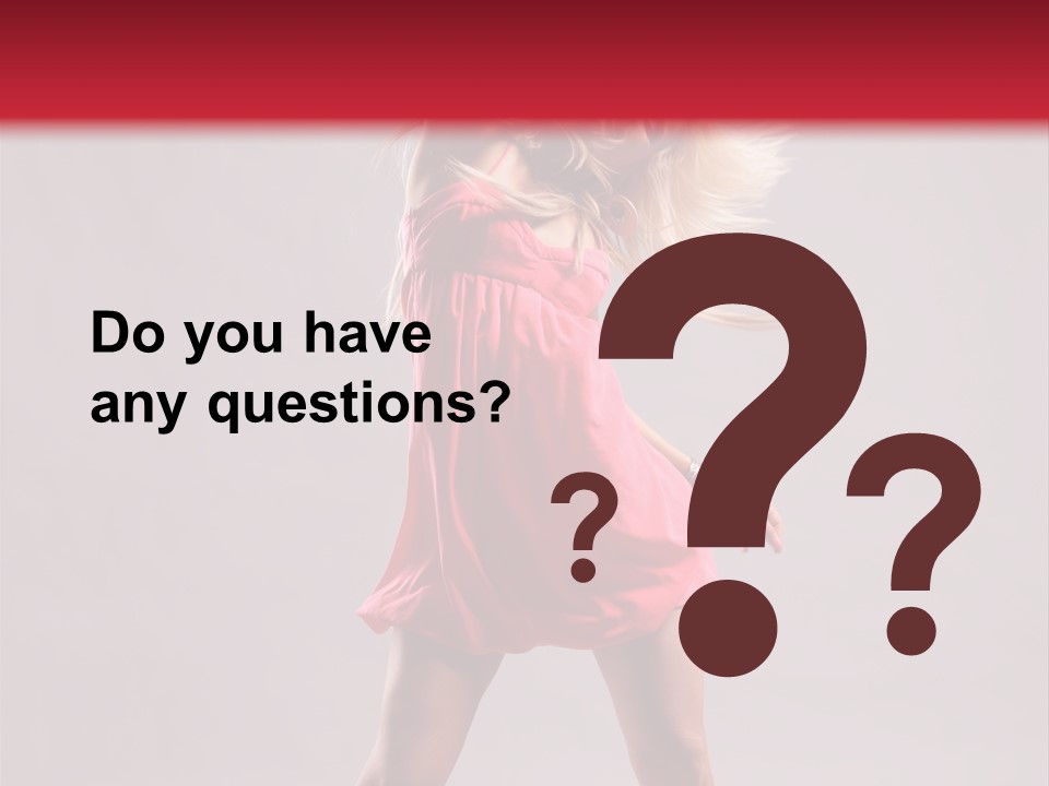 Caucasian Shaking Female PowerPoint Template