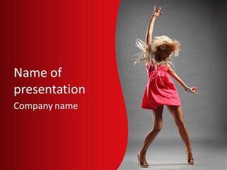 Dancer Girl Nightlife PowerPoint Template