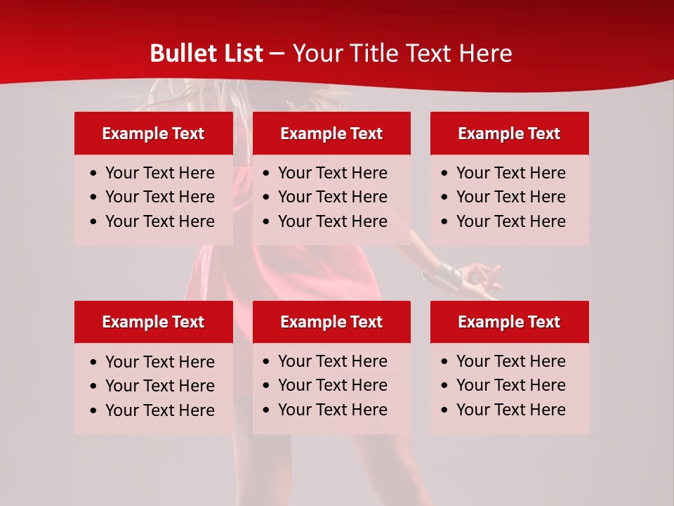 Dancer Girl Nightlife PowerPoint Template