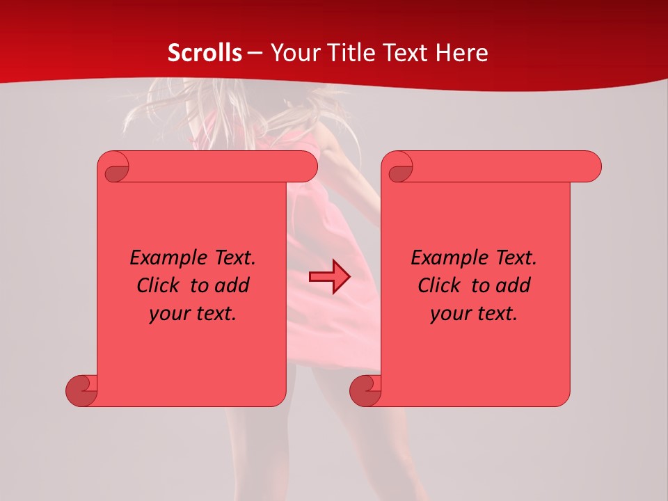 Dancer Girl Nightlife PowerPoint Template
