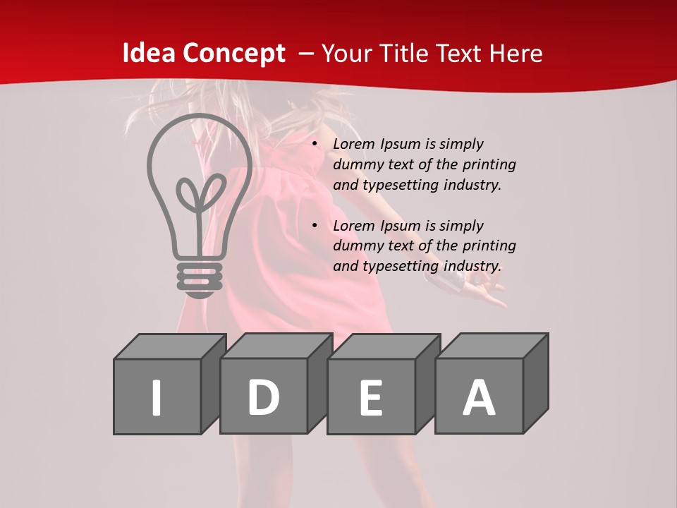 Dancer Girl Nightlife PowerPoint Template