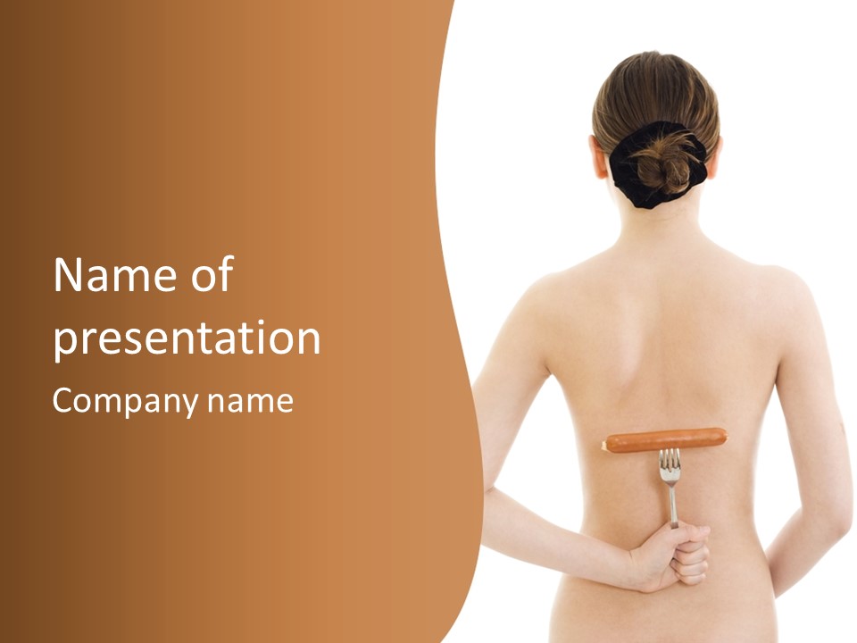 Women Naked Wellness PowerPoint Template