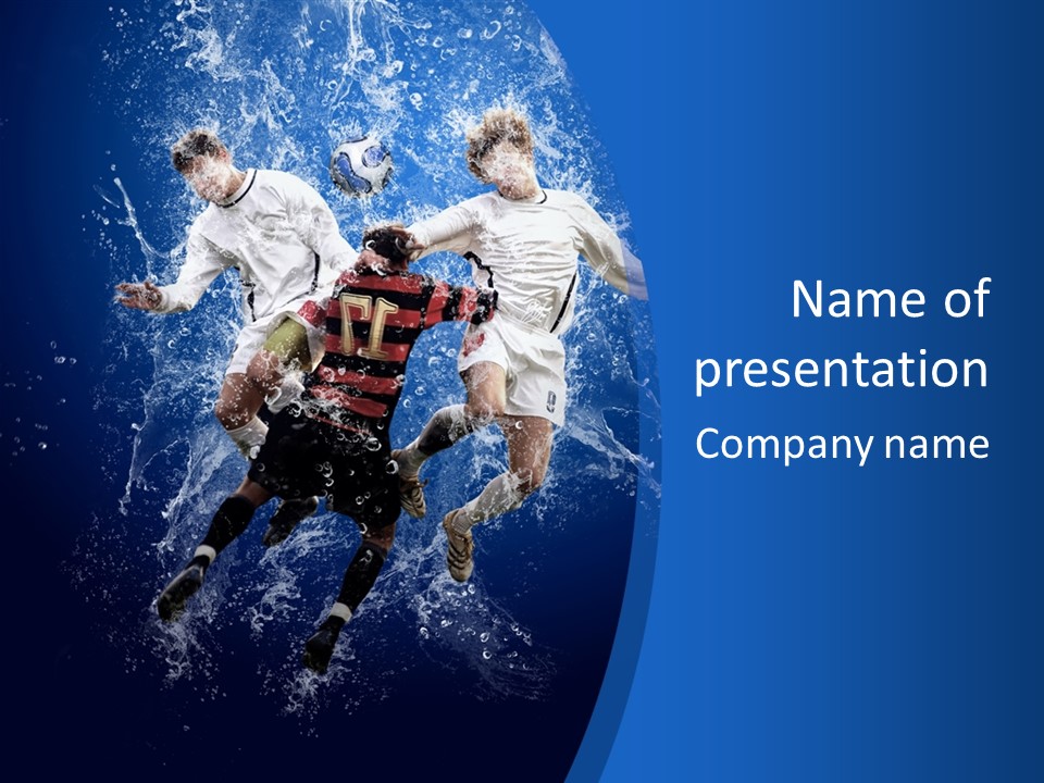 Art Abstract Splashing PowerPoint Template