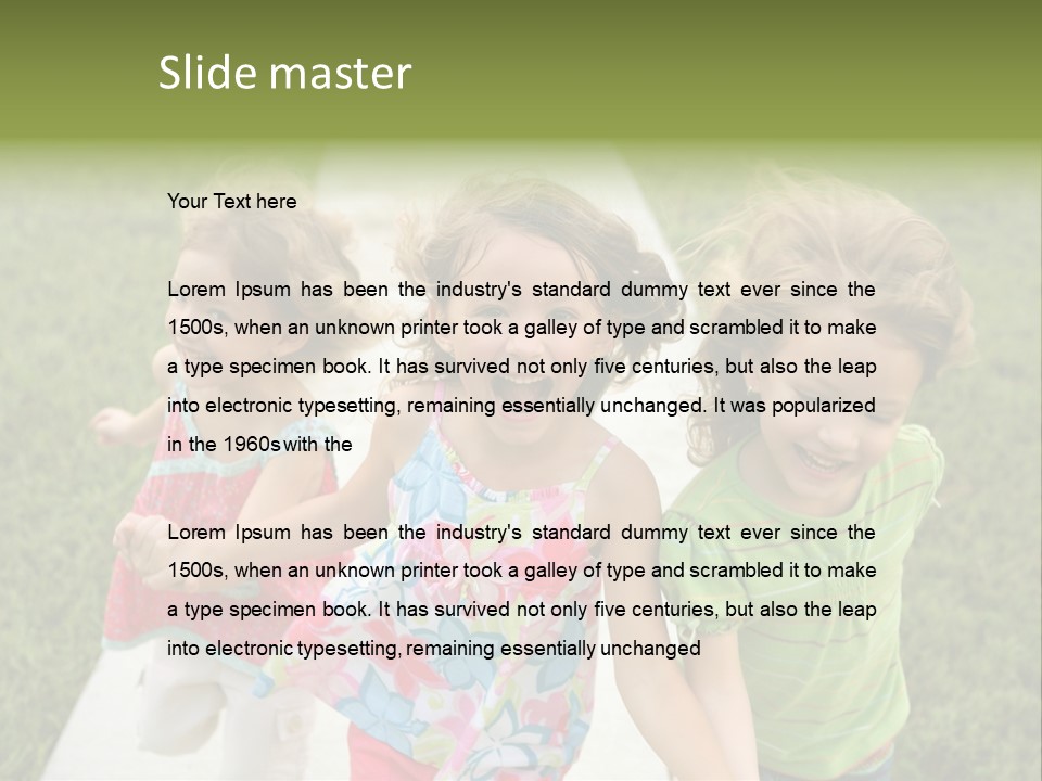 Person Forest Run PowerPoint Template