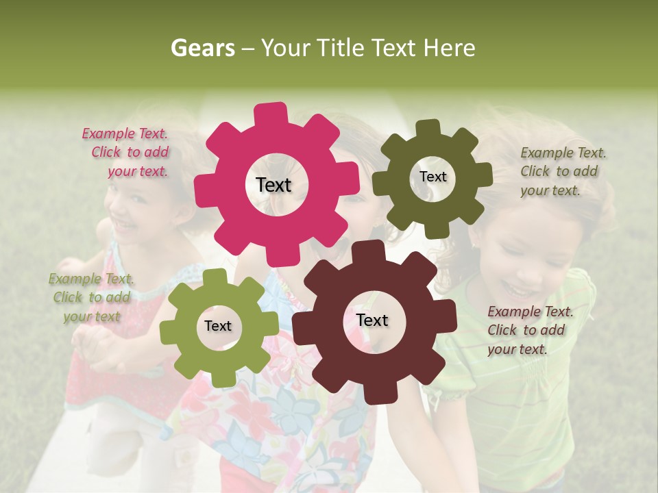 Person Forest Run PowerPoint Template