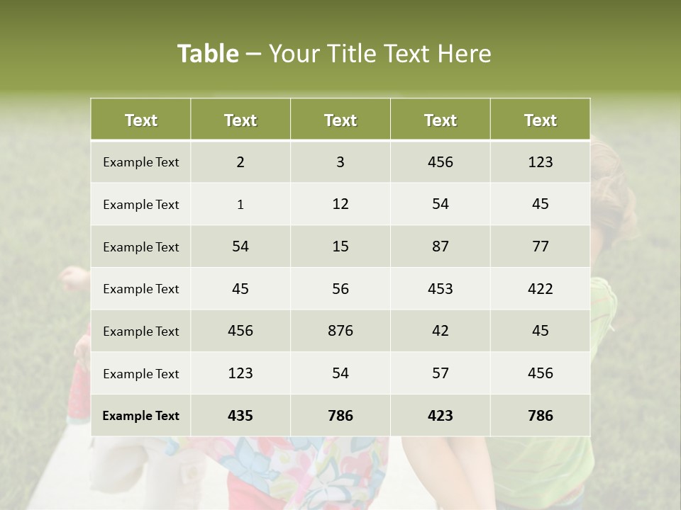 Person Forest Run PowerPoint Template