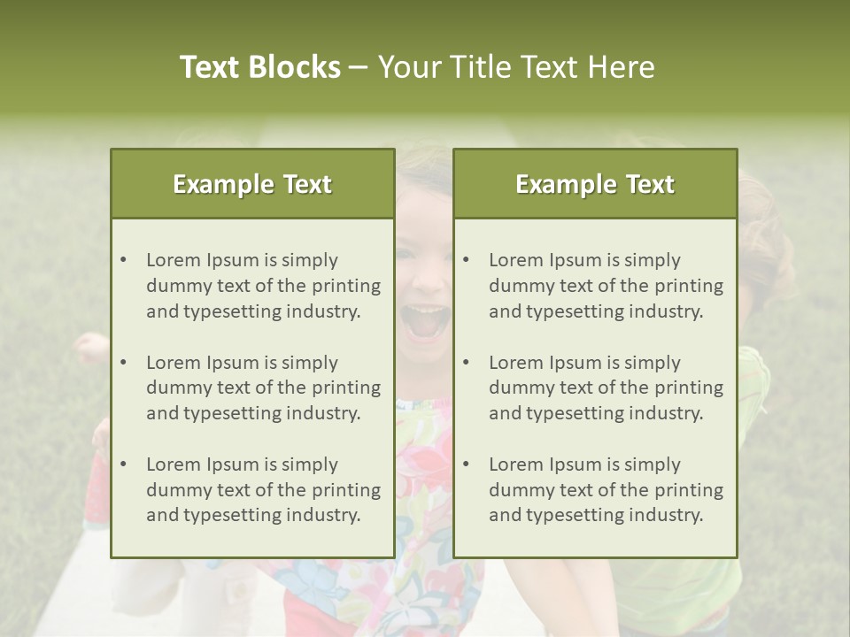 Person Forest Run PowerPoint Template