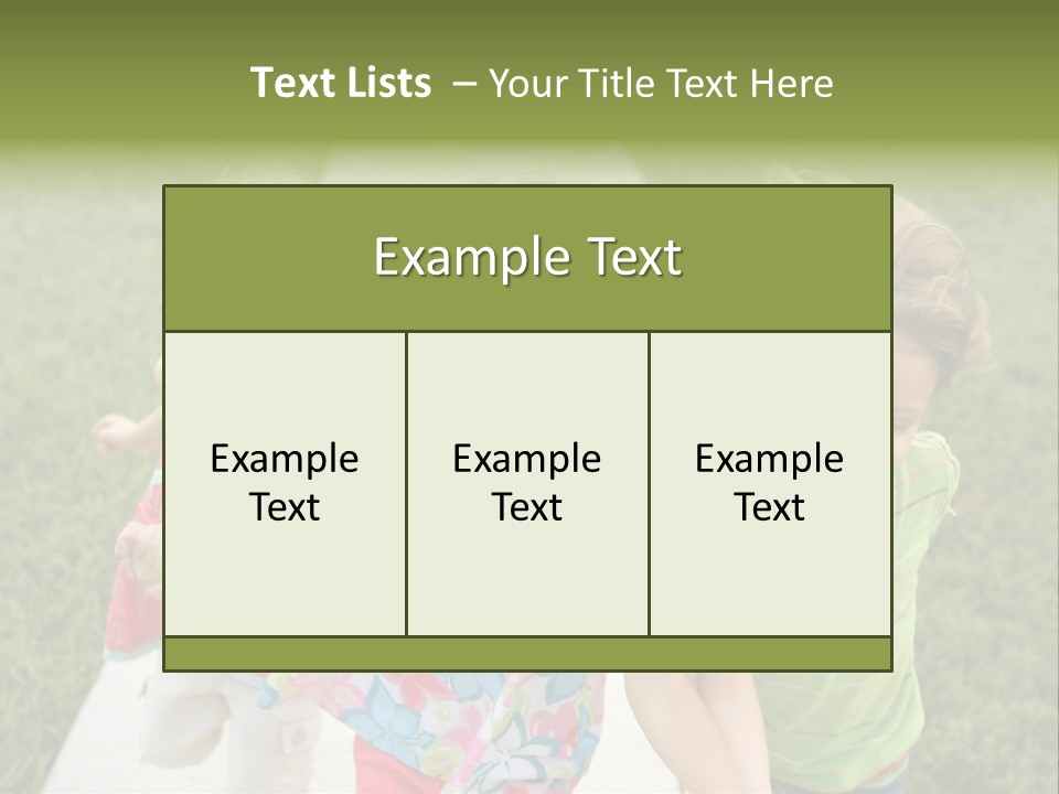 Person Forest Run PowerPoint Template