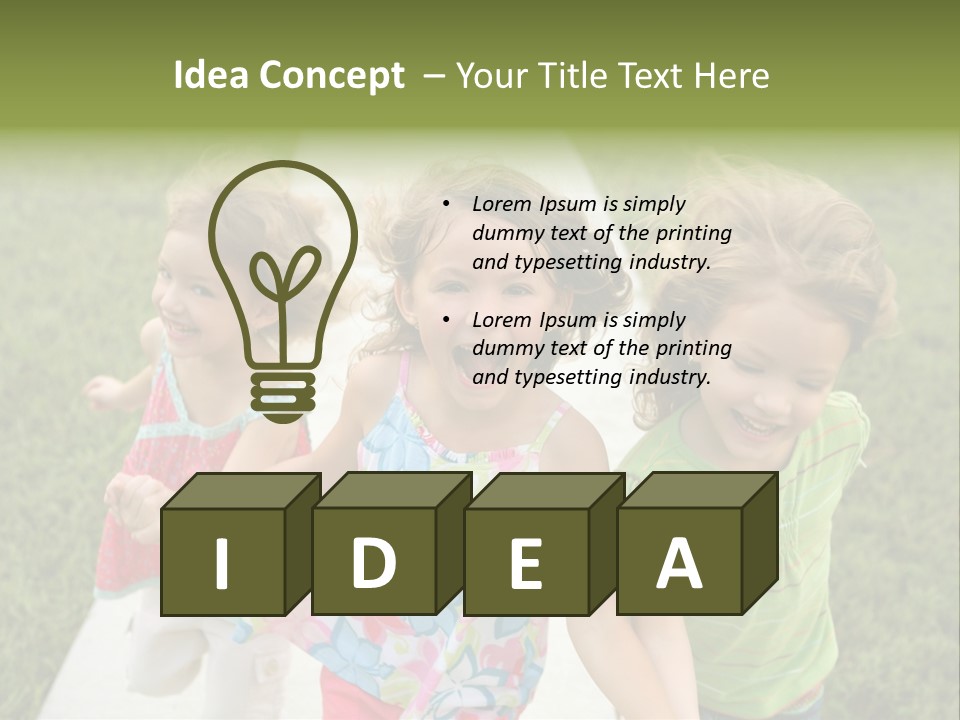 Person Forest Run PowerPoint Template