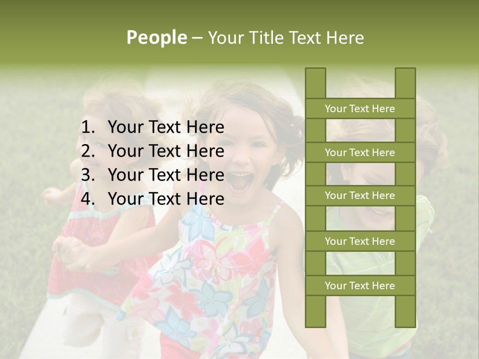 Person Forest Run PowerPoint Template