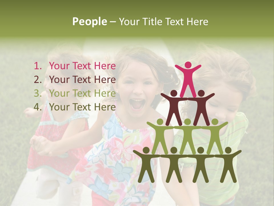 Person Forest Run PowerPoint Template