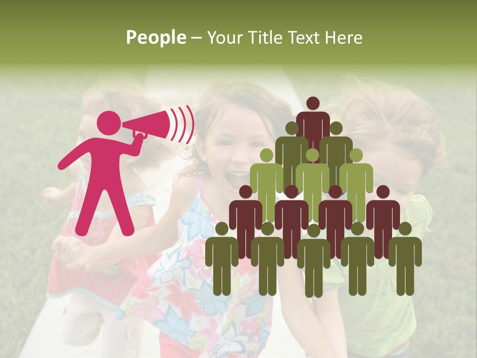 Person Forest Run PowerPoint Template