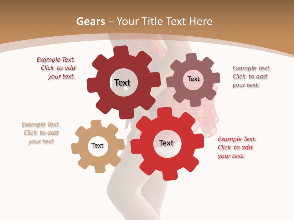 Beauty Cheerful Nylons PowerPoint Template