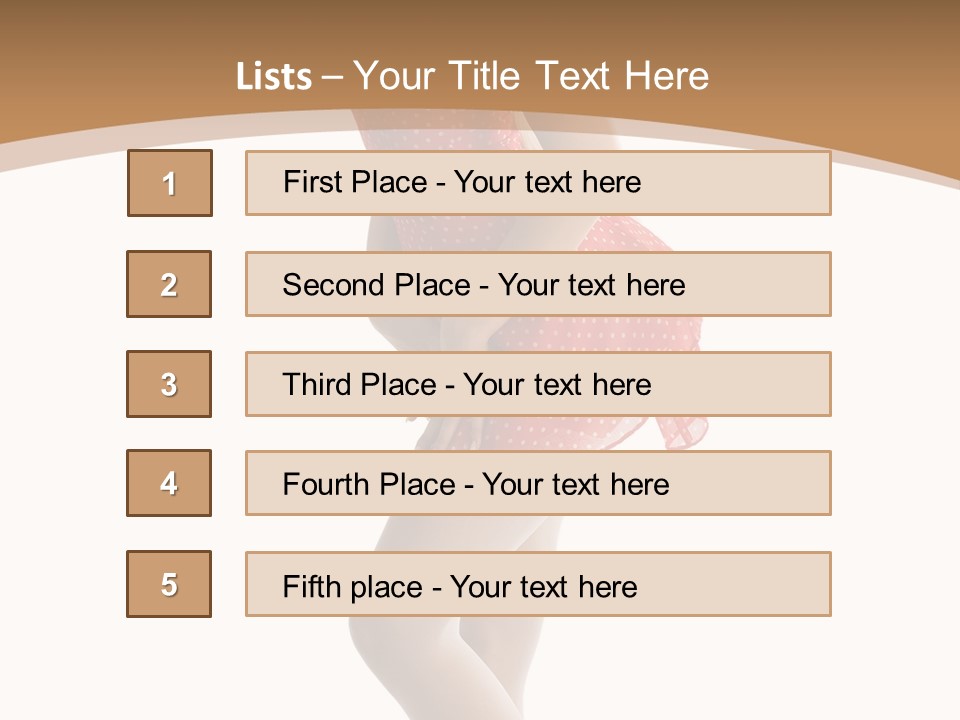 Beauty Cheerful Nylons PowerPoint Template