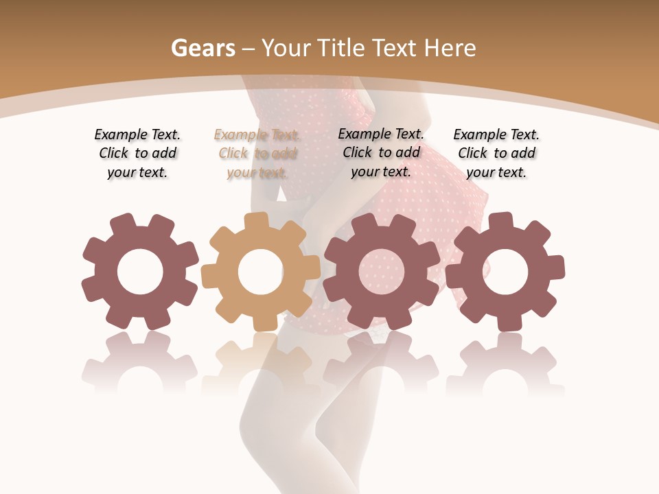 Beauty Cheerful Nylons PowerPoint Template