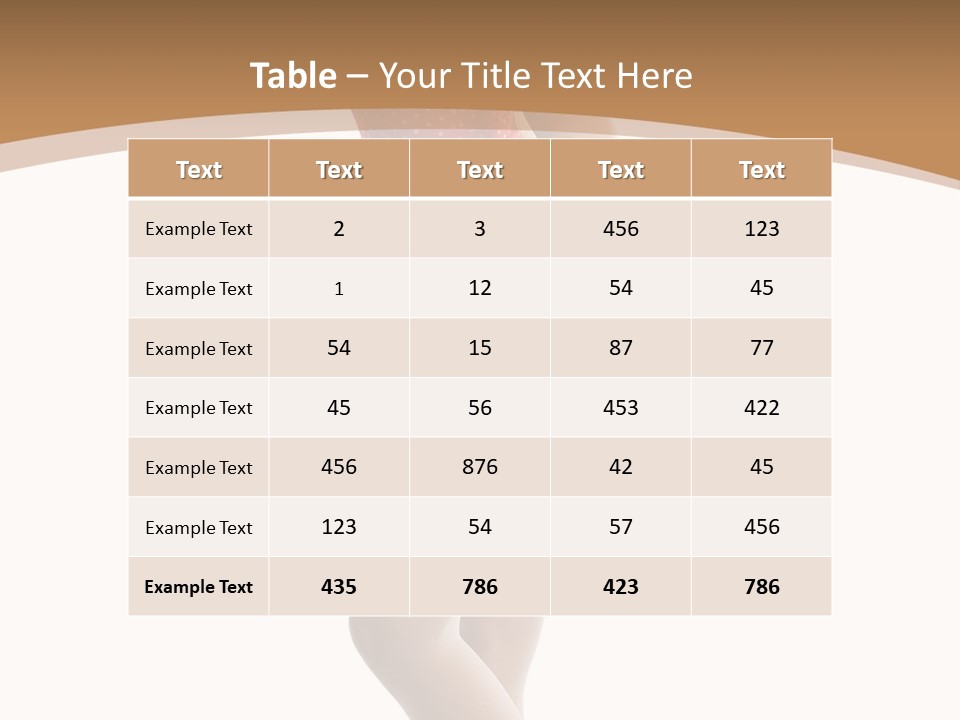 Beauty Cheerful Nylons PowerPoint Template