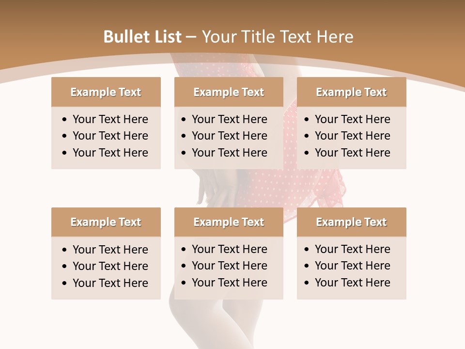 Beauty Cheerful Nylons PowerPoint Template