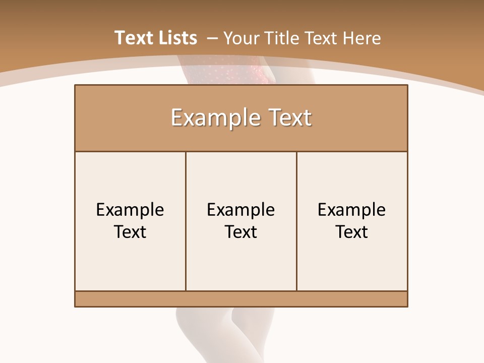 Beauty Cheerful Nylons PowerPoint Template