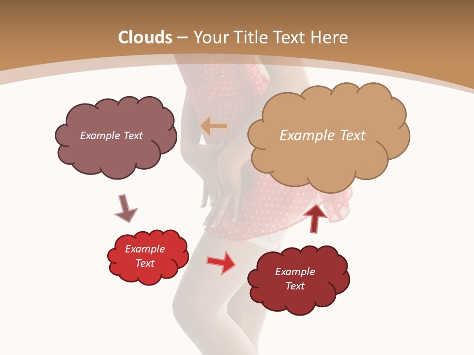 Beauty Cheerful Nylons PowerPoint Template