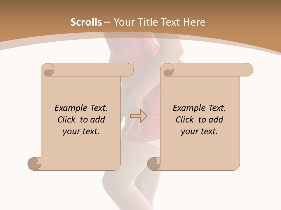 Beauty Cheerful Nylons PowerPoint Template