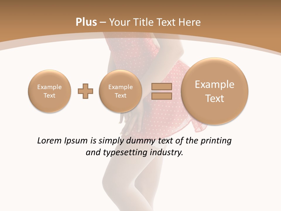 Beauty Cheerful Nylons PowerPoint Template