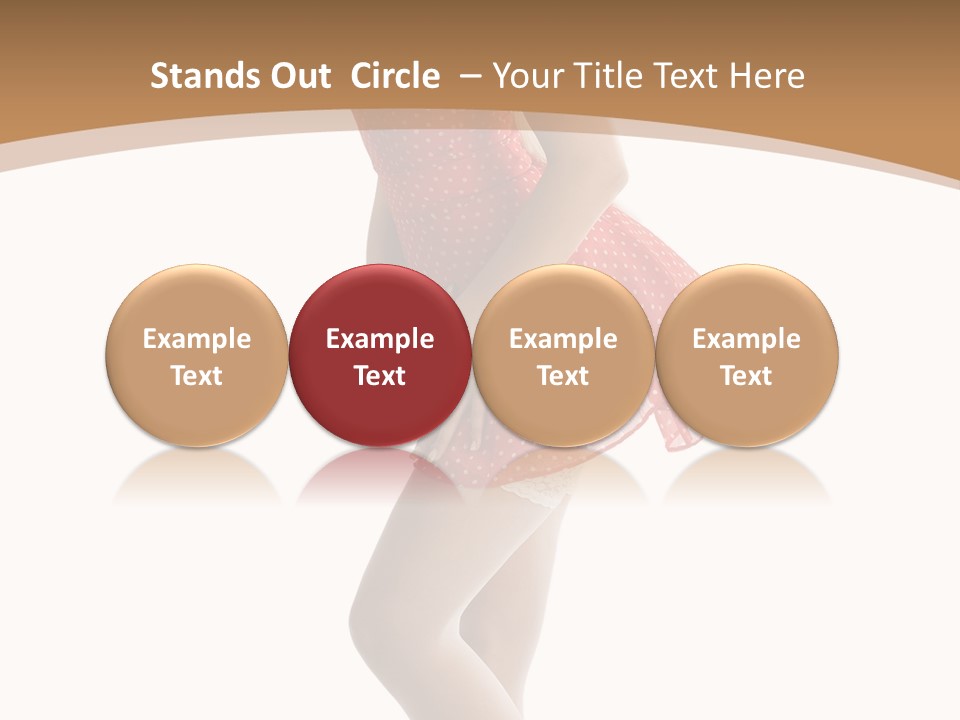 Beauty Cheerful Nylons PowerPoint Template