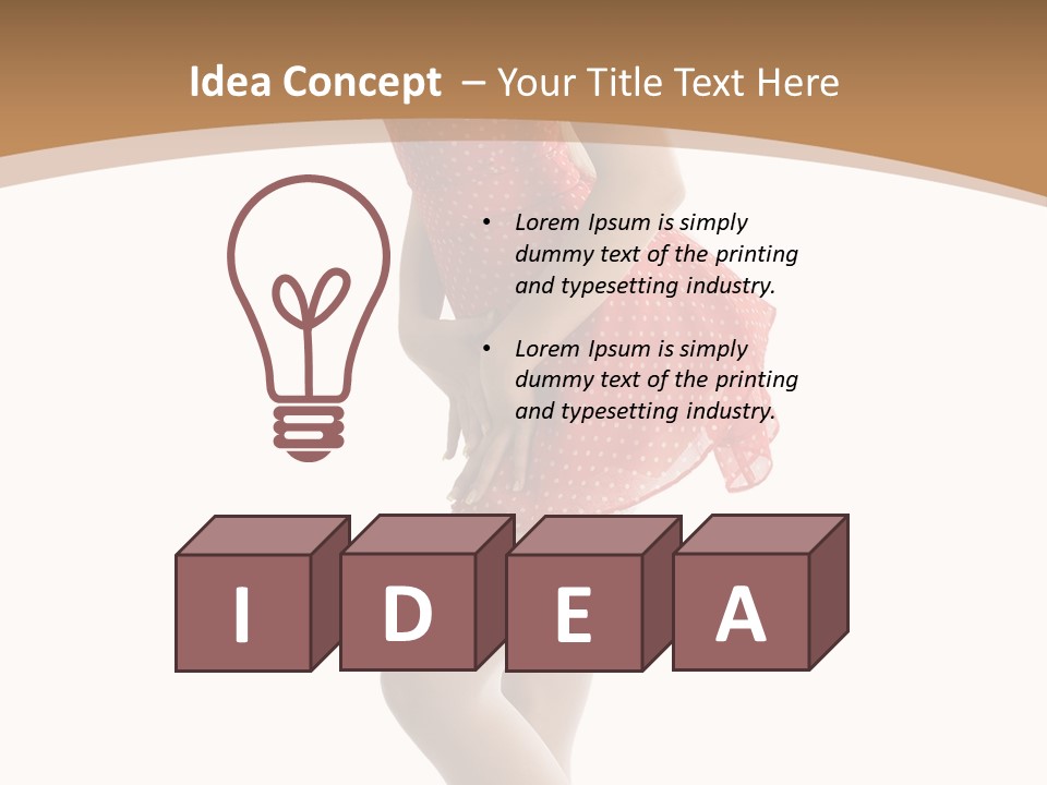 Beauty Cheerful Nylons PowerPoint Template