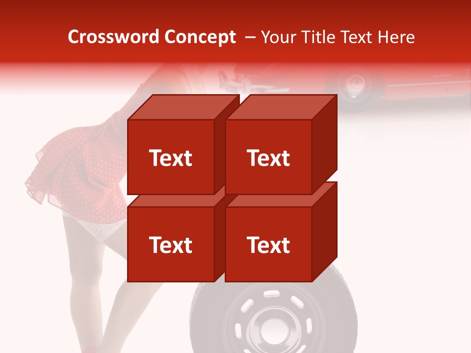 Posing Long Slim PowerPoint Template