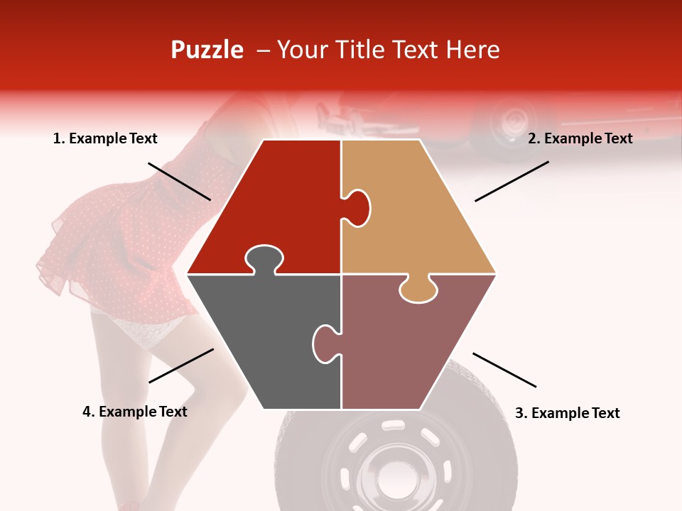 Posing Long Slim PowerPoint Template