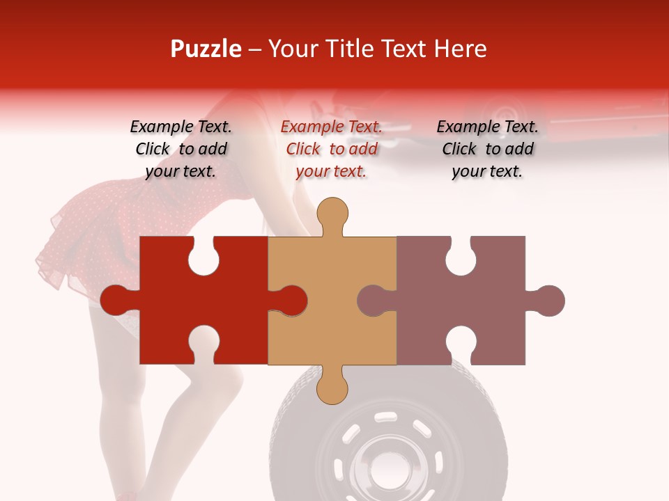 Posing Long Slim PowerPoint Template