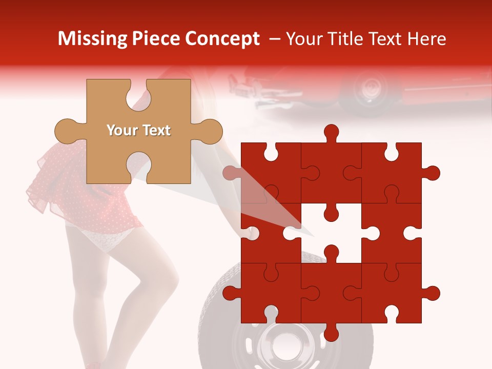 Posing Long Slim PowerPoint Template