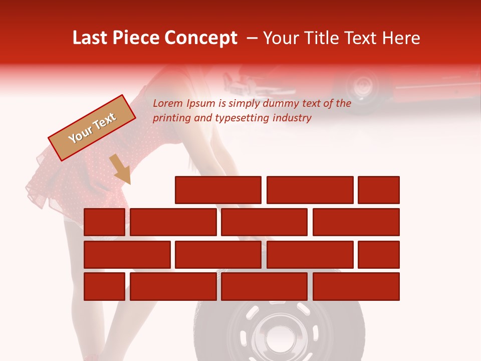 Posing Long Slim PowerPoint Template