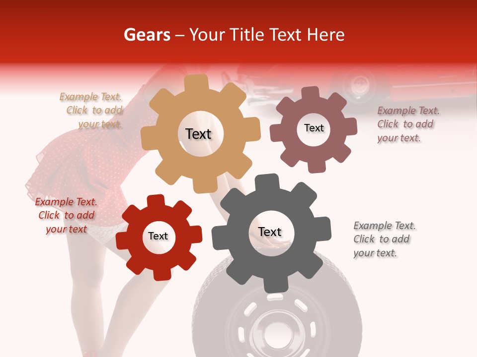 Posing Long Slim PowerPoint Template