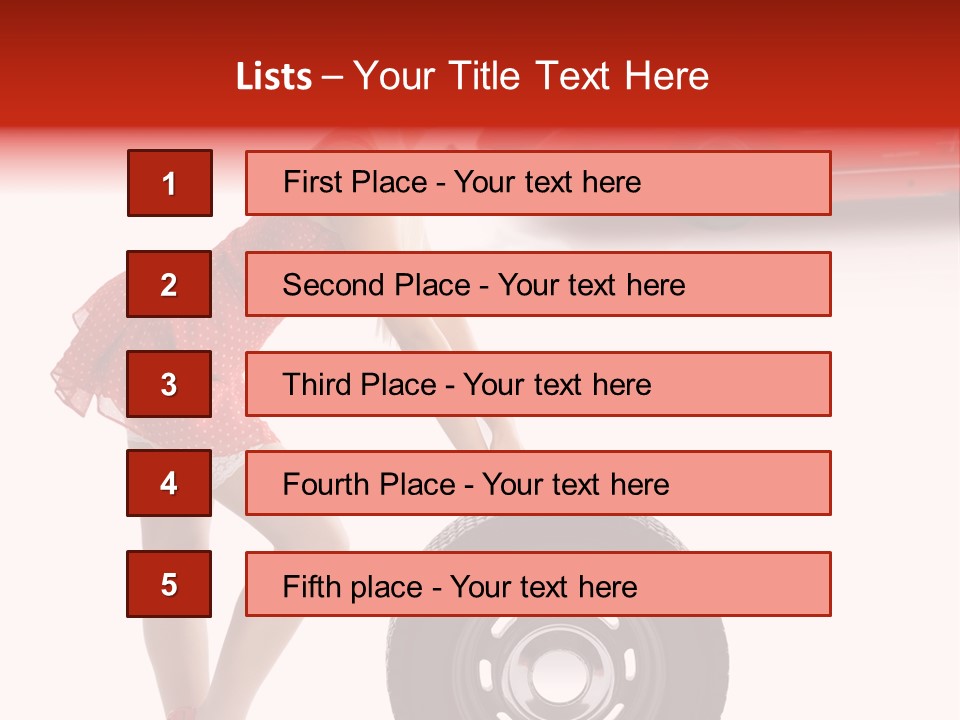 Posing Long Slim PowerPoint Template